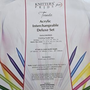 Knitter's Pride Trendz Acrylic Interchangeable Deluxe Set